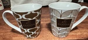 Set of 2 - Godiva Belgium 1926 Coffee Mugs